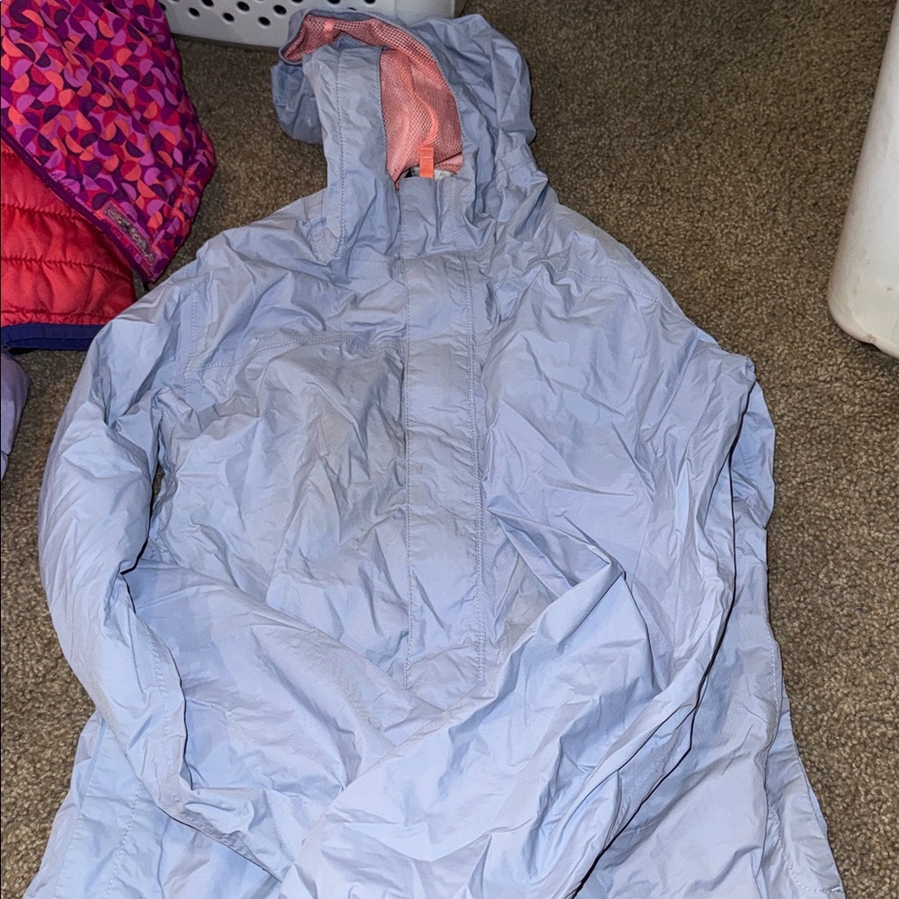 Light Blue Hooded Jacket